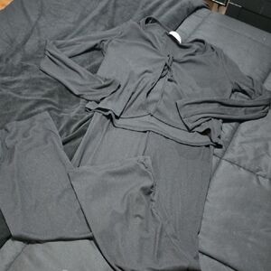 Women's Black Lounge Set, 2 Piece